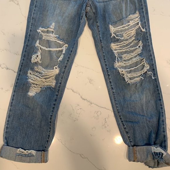 Fashion Nova Distressed High Rise Jeans - Picture 3 of 3